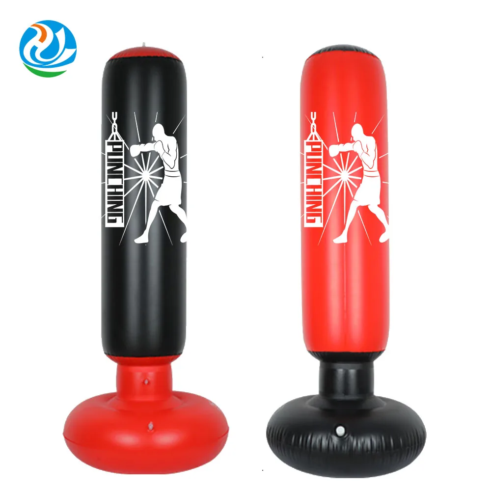

Oem Customized Logo Standing Water Filled base Echo Material PVC Inflatable standing Punching Bag, Customizad