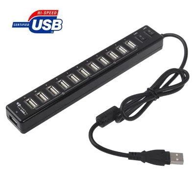 

Multi Port USB Hub 2.0 Adapter 12-Port USB 2.0 HUB Portable USB Splitter For Computer Laptop