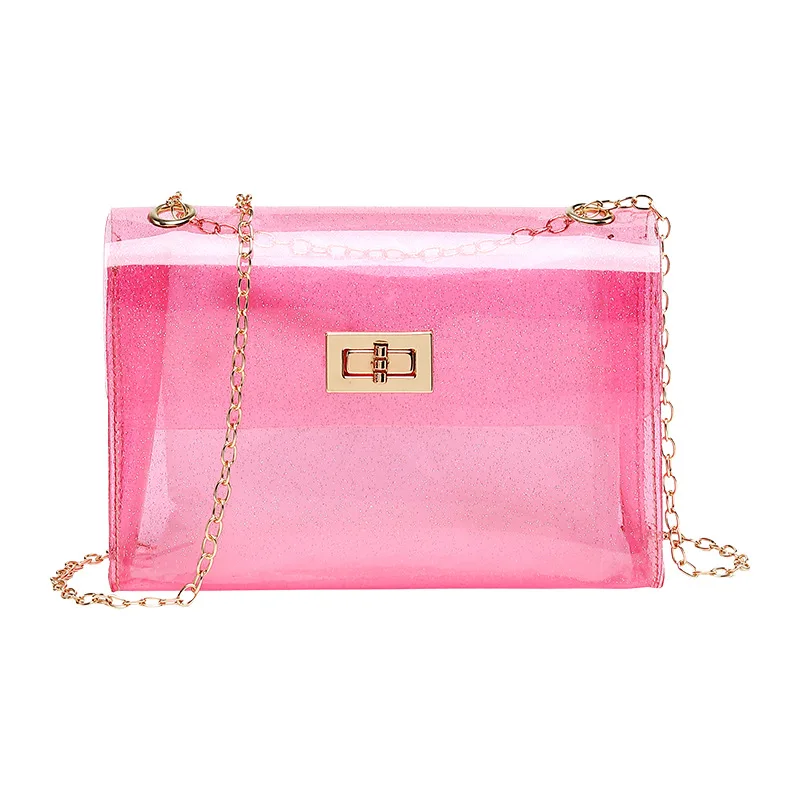 

Clear PVC Jelly Purses Handbags Wholesale Women Bags Ladies Small Mini Handbags Kids Candy Jelly Bags Candy Messenger