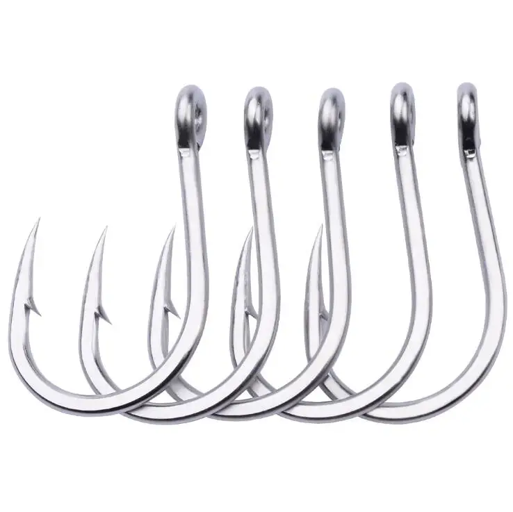 

WEIHE 7size Ocean Boat Fishing Saltwater Fishing Hooks Sword Hooks 6/0-7/0-8/0-9/0-10/0-11/0-12/0# Stainless Steel Fishhooks