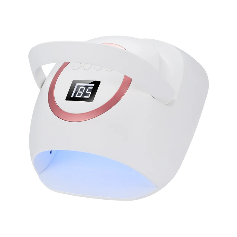 

Shenzhen Iksbeauty Portable Handle 72 W Wireless Storage Battery Light UV Guick Drying Nail Polish Light Therapy Machine, White