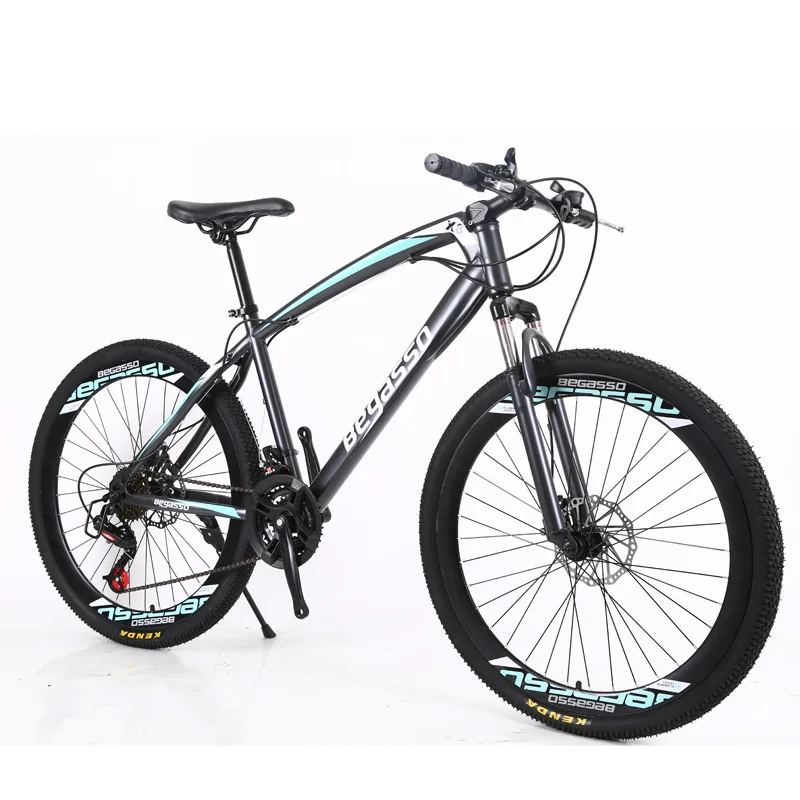 

26/24 inch Mountain bike for adult Variable speed bicycle integrated wheel double disc brake mountain bicycle wholesale, Black/ white /gray