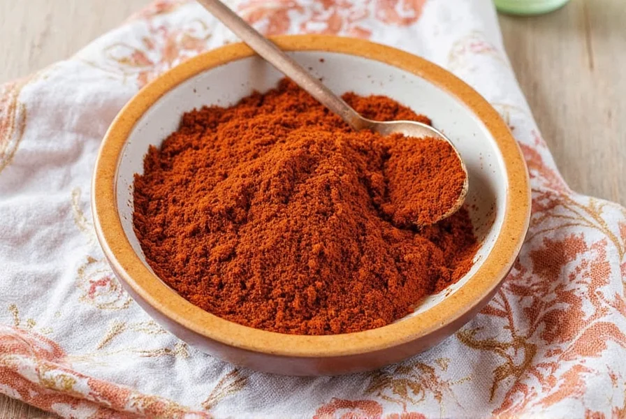 Jar containing homemade Moroccan seasoning blend