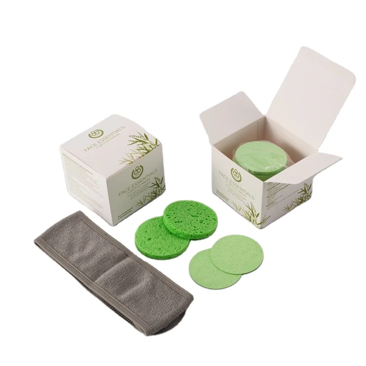 

Compressed Facial Cleansing Sponge Natural Set Cellulose Sponge For Beauty Salons