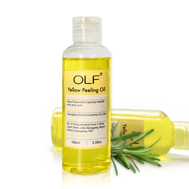 

Private label body skin care exfoliating yellow peeling oil