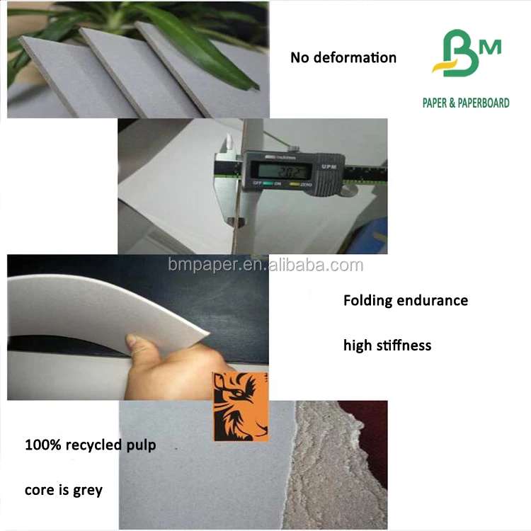 Gray Book Board Binders Board Chipboard Designer Kraft Book Binding Cover