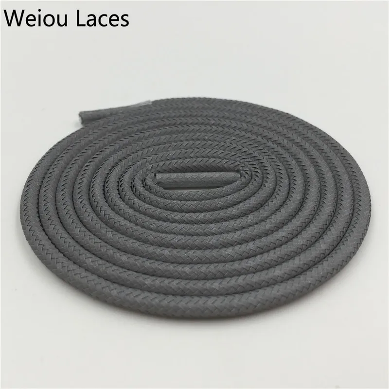 

Weiou company Flat 3M Full Reflective Grey shoelaces enhance visibility in night for running shoes sneakers