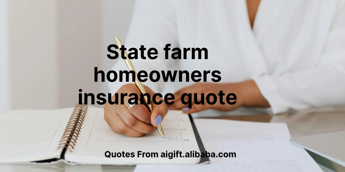 state farm homeowners insurance quote