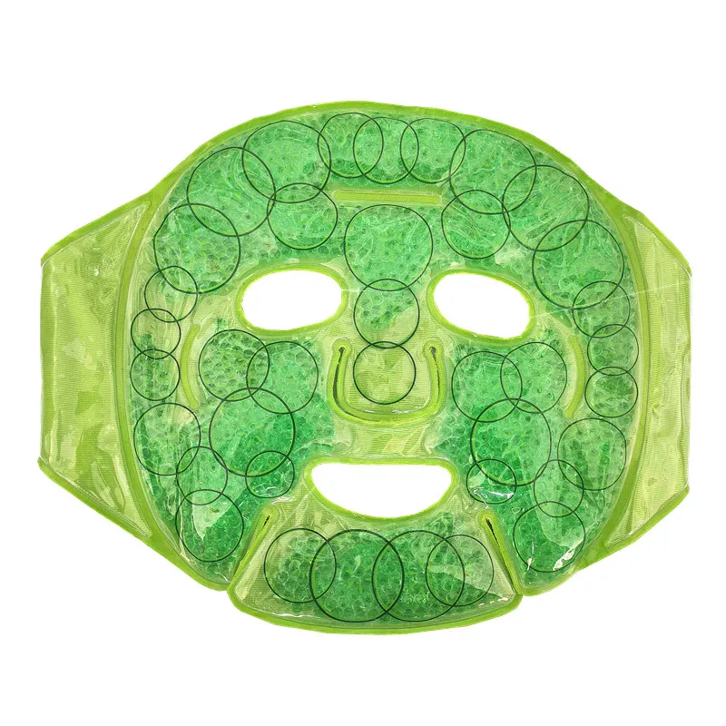 

Custom cucumber beauty Hot Cold Compress Skin Care ice bead gel facial face mask, Customized color