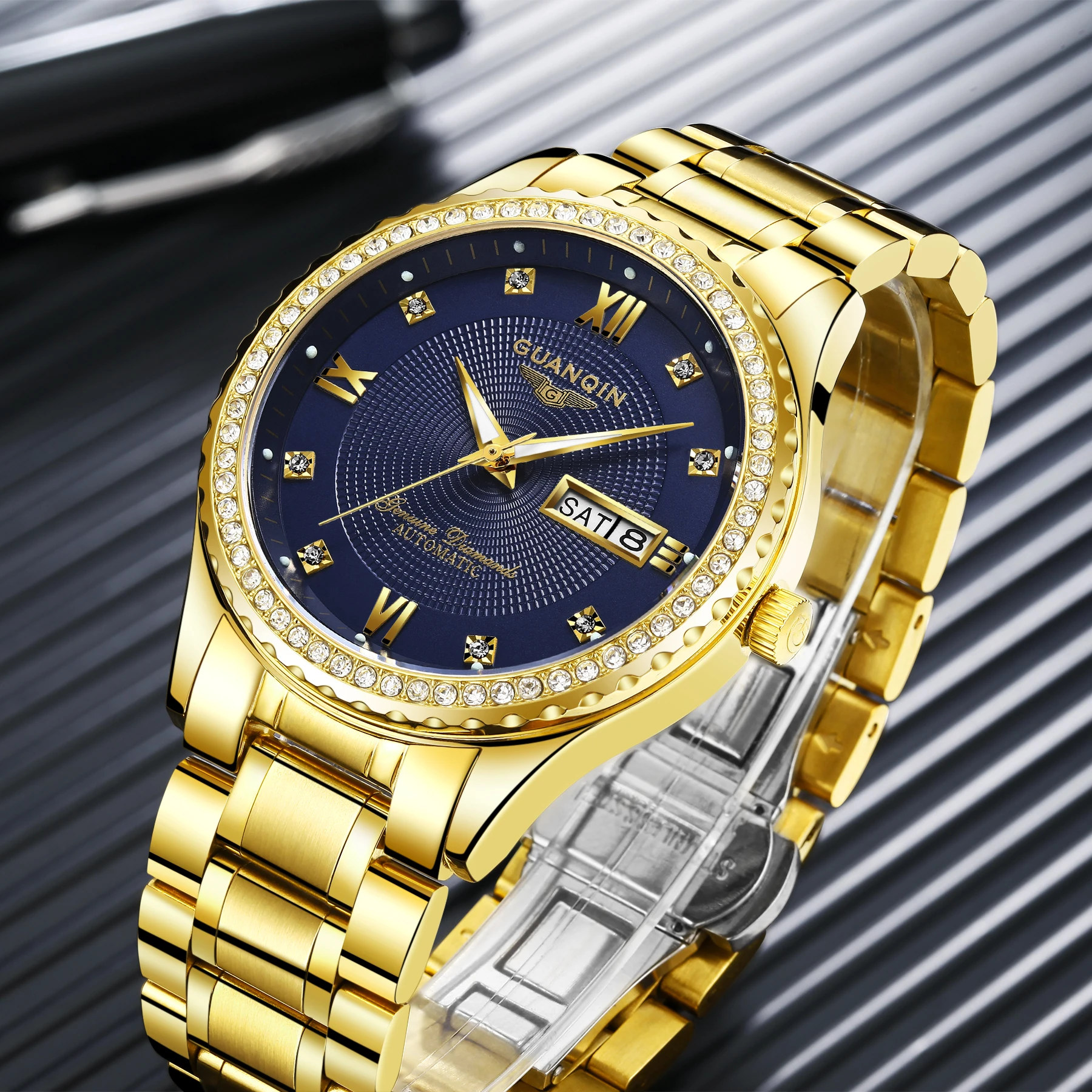 Men Watch Automatic Mechanical Watch Men Stainless Steel Clock Business Watches