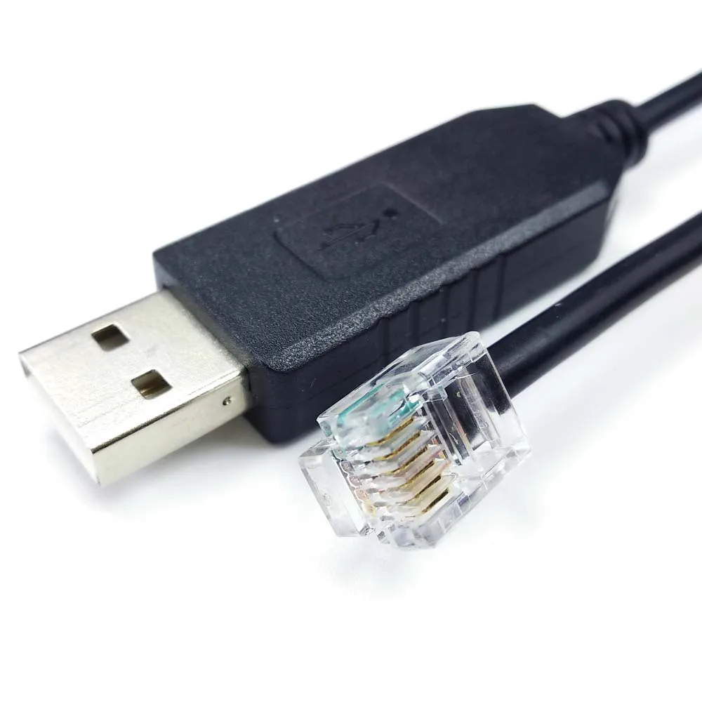 

USB RS232 to RJ11 RJ12 RJ45 RJ10 RJ9 Serial Adapter Cable Prolific PL2303