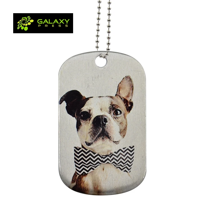

Customized DIY Sublimation Blanks Pet Accessories Stainless Steel Dog Tag, Silver