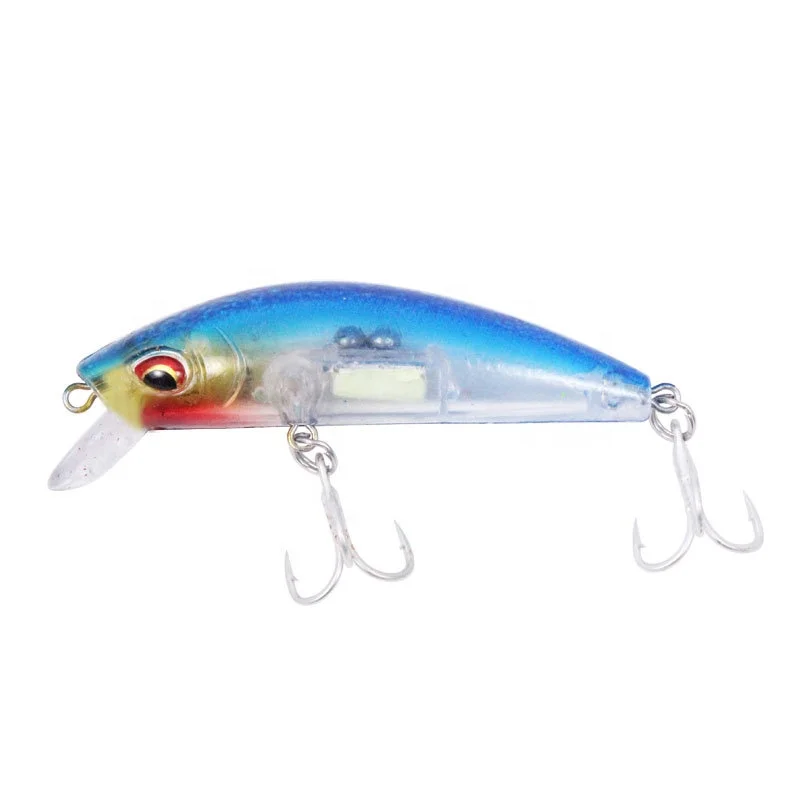 

Wholesale Mini Minnow Fishing Lures 7cm 10g Artificial Plastic Hard Bait Sinking Minnow Luminous Lead Hard Bait, 5 colors