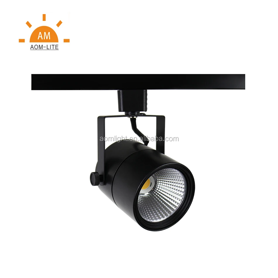 wholesale price switchable & dimmable clothing shop led track lighting systems cob led spotlight led track light rail H/J/T type