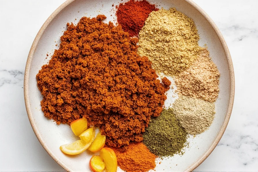 Blender with chermoula paste blending inside