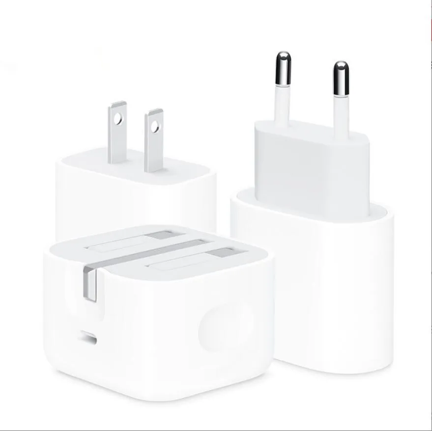 

EU US Plug PD 18W charger USB-C original Adapter For iPhone 13 12 pro max Fast Charger 20w usb-c wall charger