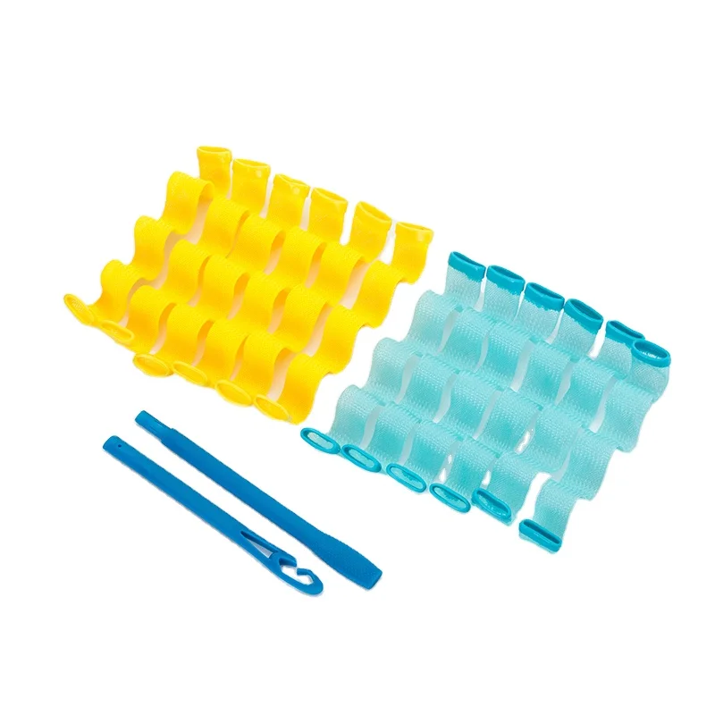 

Hair Curler Iron Curlers Perm Rods Perfect Dressing Tools Water Ripple Patterns Magic Hair Roller Beaks Hair, Yellow, blue