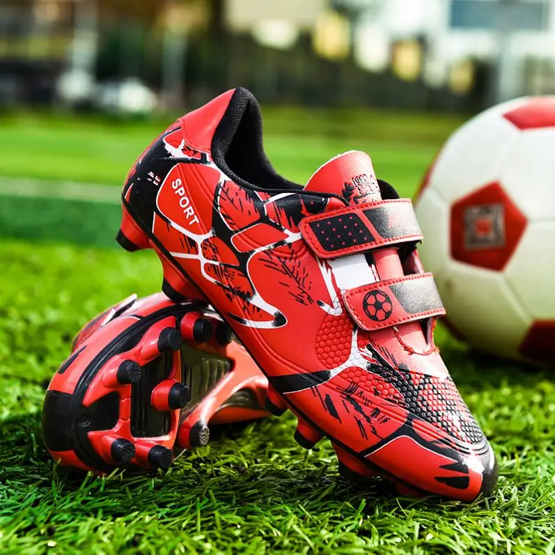 

Men Boy Kids Soccer Cleats Turf Football Soccer Shoes TF Hard Court Sneakers Trainers New Design Football Boots Size, 4 colors