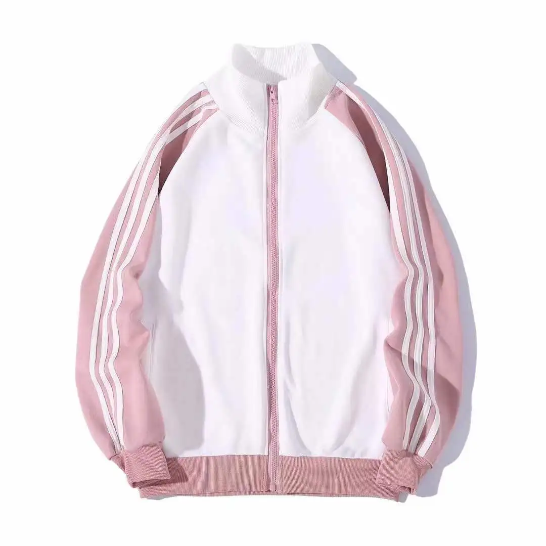 

Pure Cotton Casual Thin Baseball Uniform Jacket Custom Advertising Sweater Long-Sleeved Overalls Class Uniform Custom Logo, Customized color