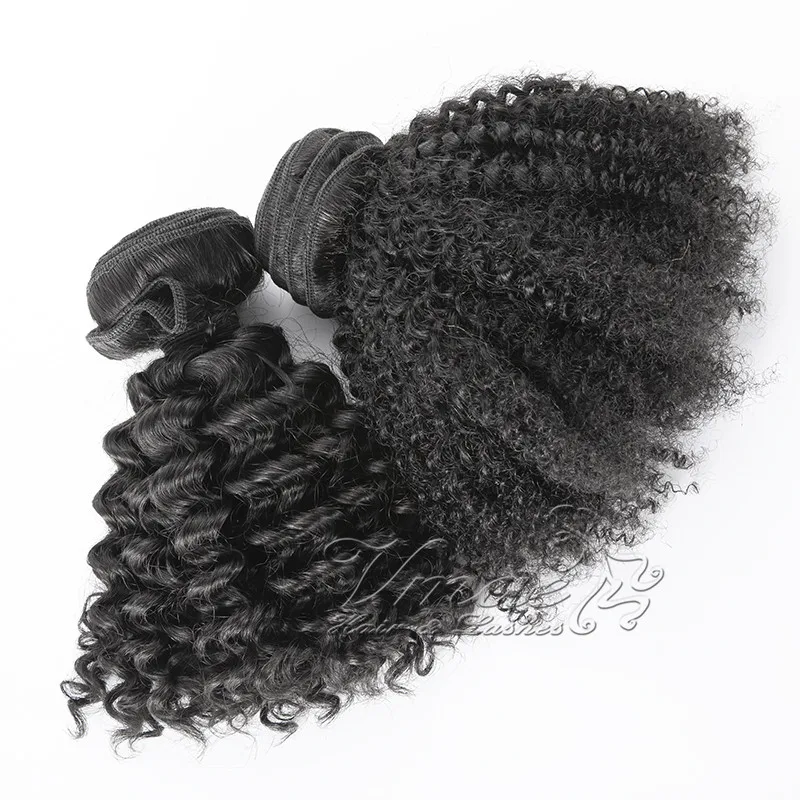 

VMAE Burmese Virgin Hair Piece Natural Black Afro Kinky 4A 4B 4C 3A 3B 3C Tight Curl Human Hair Extensions