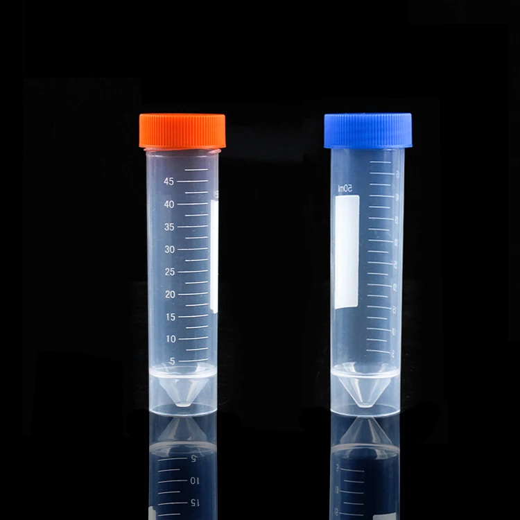 

Laboratory High Quality Sterile Medical PP Plastic Large Capacity Flat Bottom 15ml 50ml Centrifuge Tubes