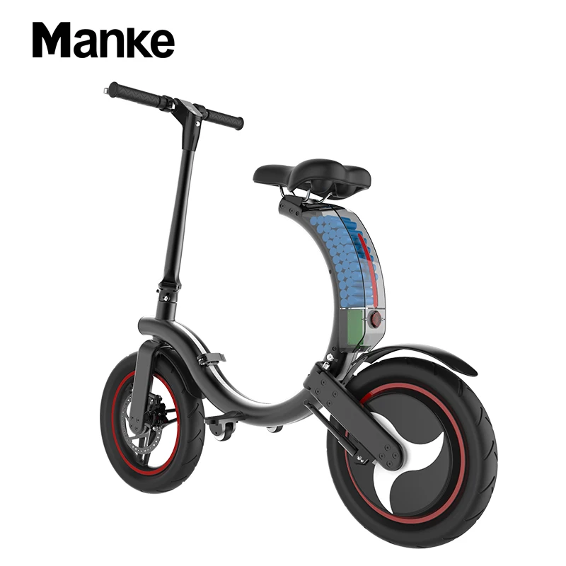 

Mankeel Large Stock EU warehouse mk114 350W 14inch Folding Bicycle Electric Bike With App