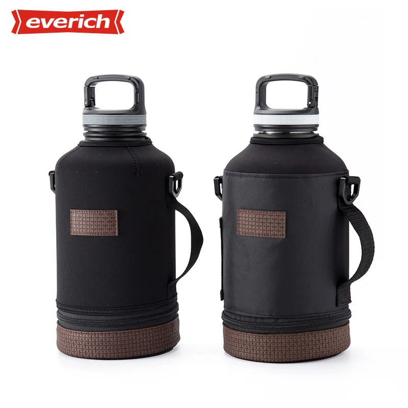 

Outdoor portable 32oz/64oz/128oz vacuum Insulated stainless steel beer growler double wall water bottle beer growler, Customized color