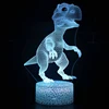 Creative gift for children dinosaur led usb touch 3D Visual Illusion Lamp