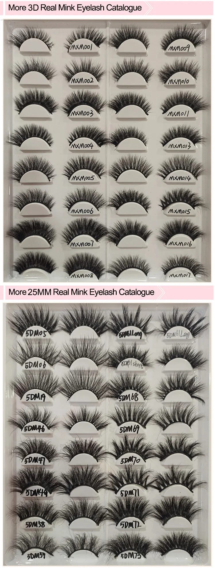 Wholesale Cosmetics Makeup Custom Eyelash Packaging Private Label False 3D Mink Lahes