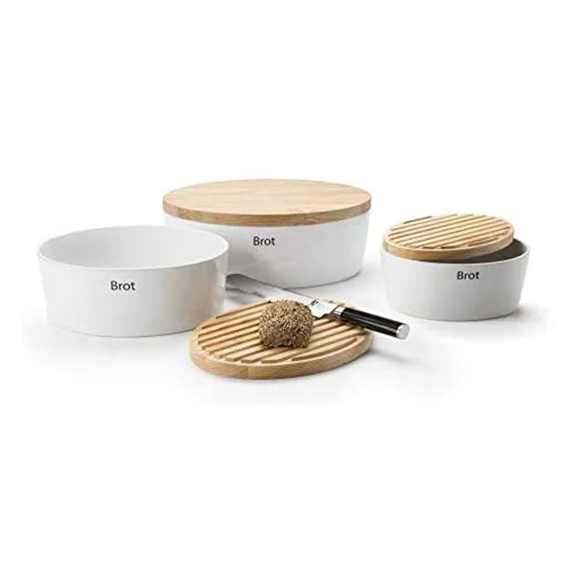2020 New Design Home Storage Jar Round Ceramic Oval Shape Brot Bread ...