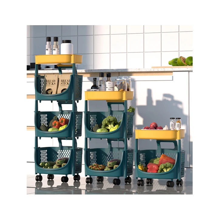 

Multilayer Sorting Sundries Vegetable Basket Kitchen Organizer Storage Crates Kitchen Plastic Rack Shelf