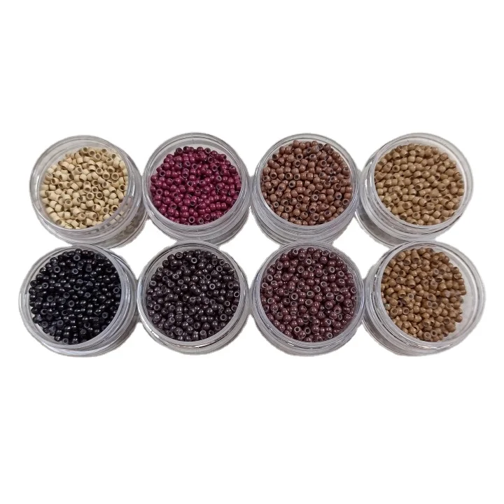 

tiny silicone lined nano rings for I tip hair extensions