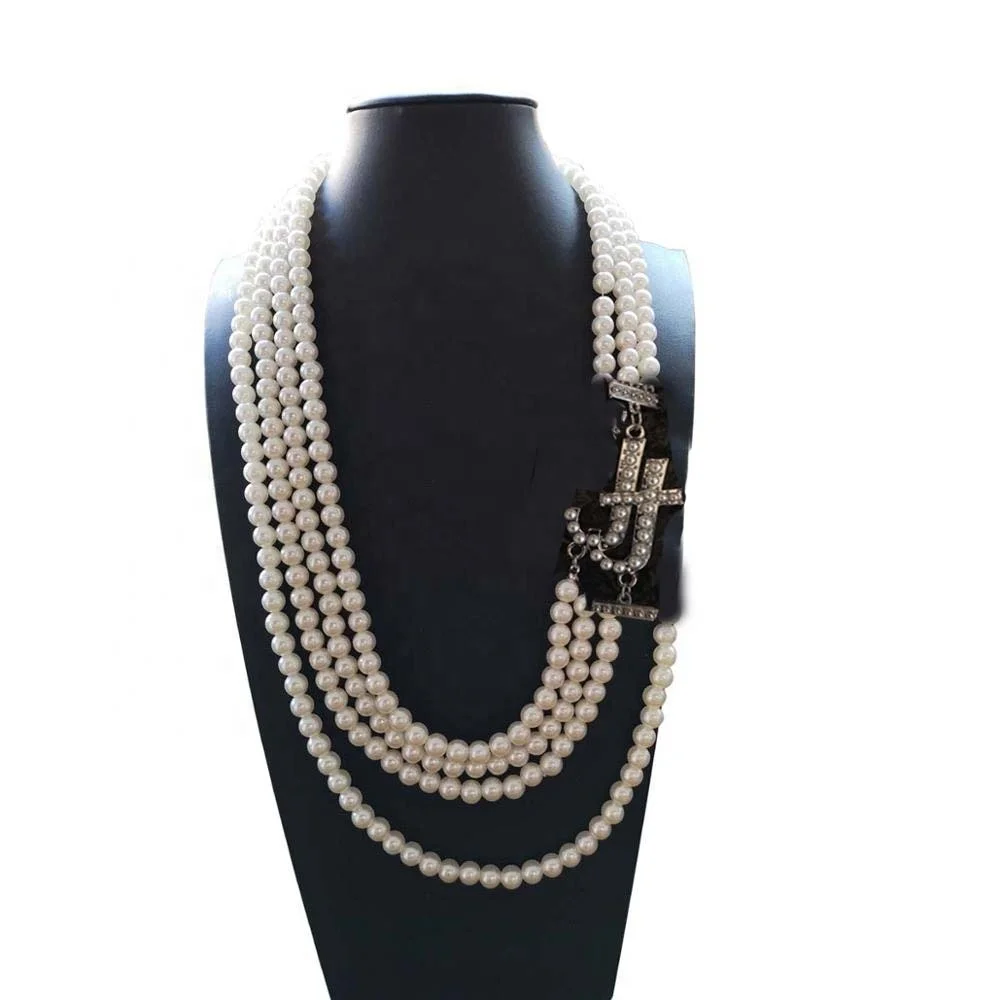 

Newest Custom JJ Jewelry Jack and Jill Of America Pearl Necklace