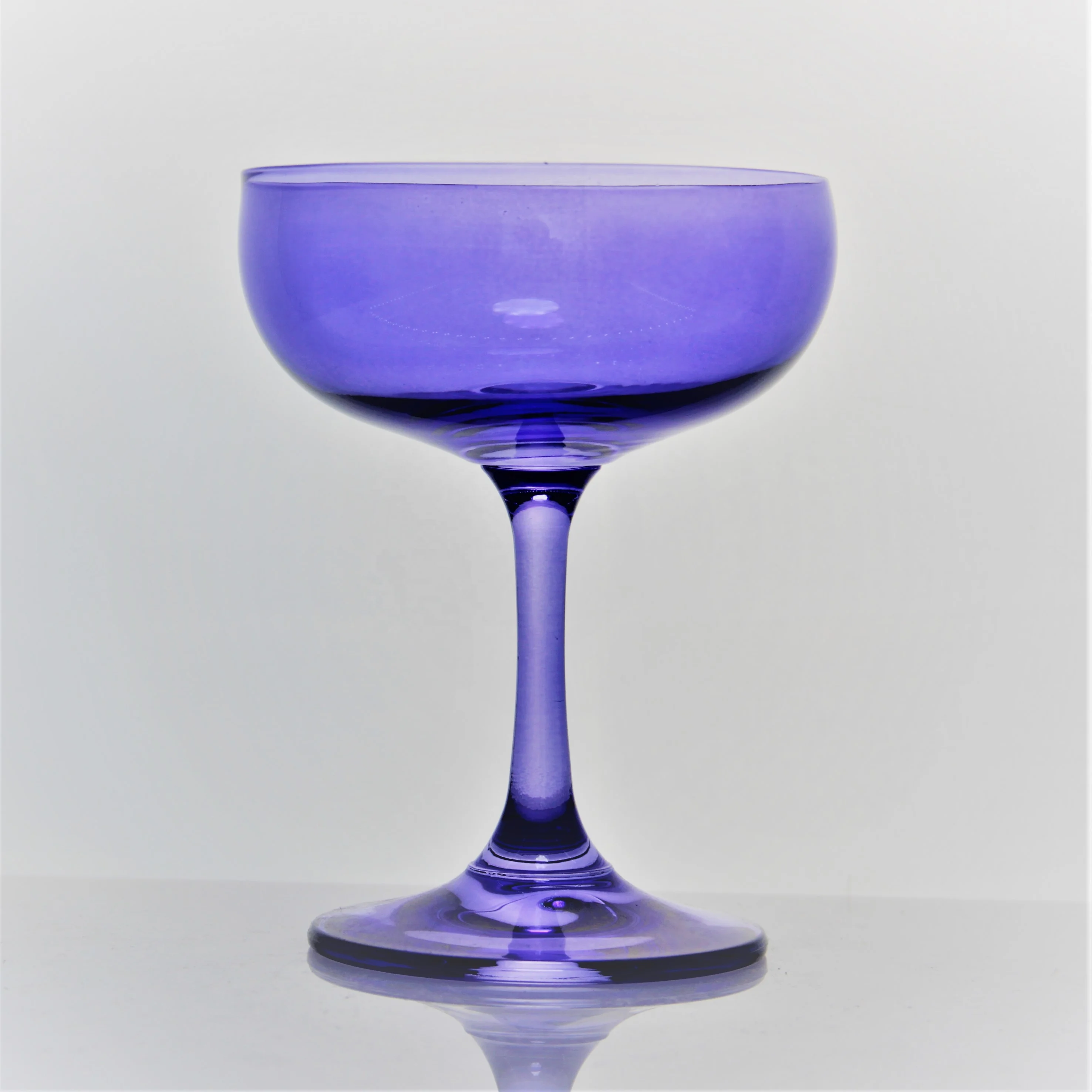 

wholesale 200ML purple colored small champagne coupe glasses coupe cocktail glass