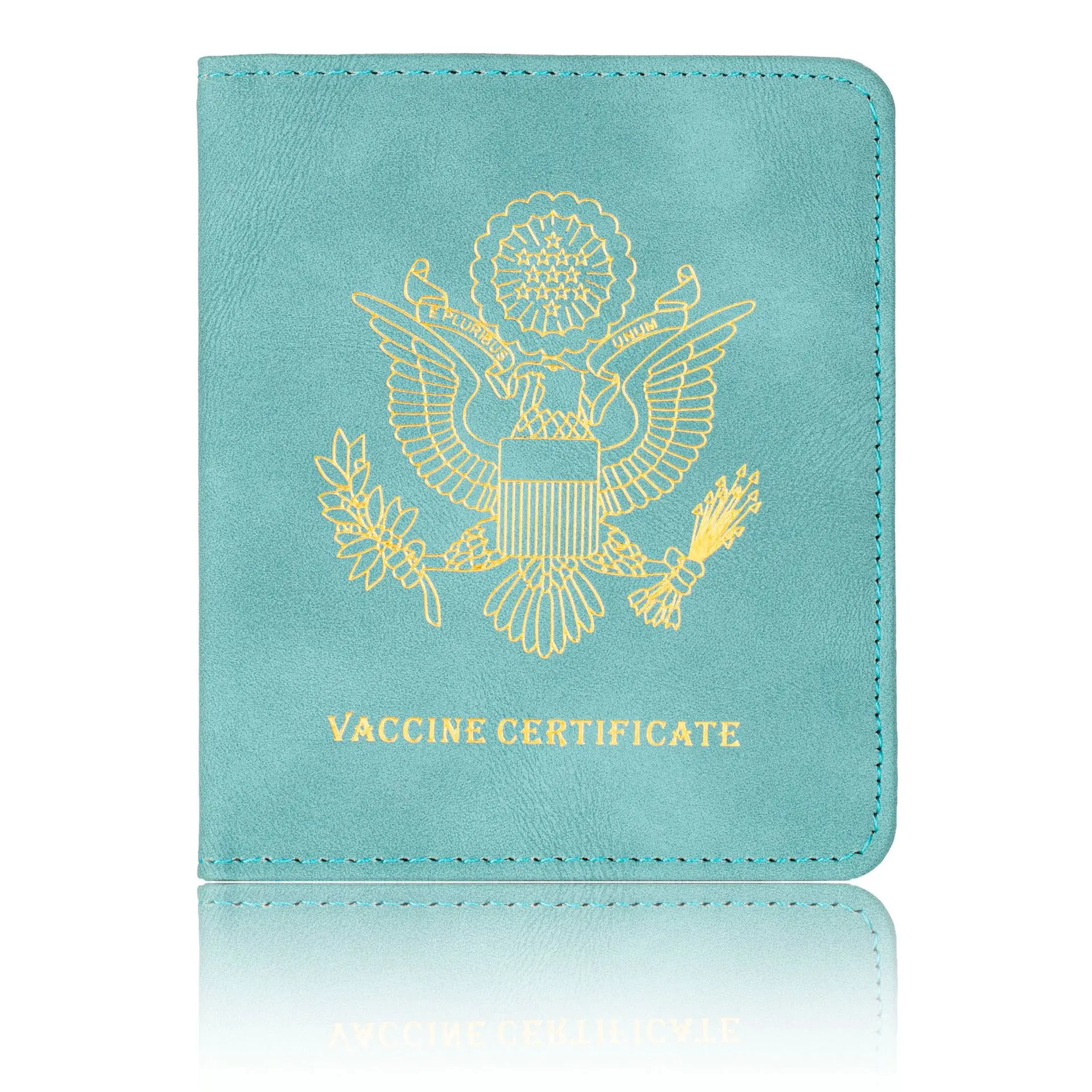 

Wholesale Vaccination Record Card Holders Vaccine PU Leather Passport Holder Vaccine Book ID Card Holder Business Card Protetor