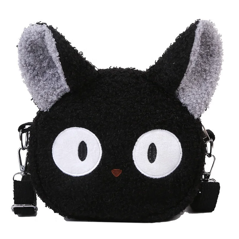 

Lamb wool small bag female 2022 autumn and winter new trendy student plush shoulder bag cartoon cute girl messenger bag