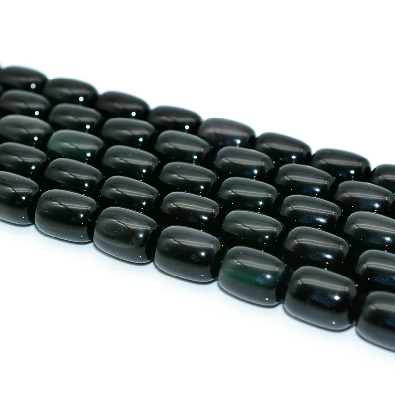 

Trade Insurance Natural Gemstones  Natural Black Obsidian Loose Beads, Multicolor