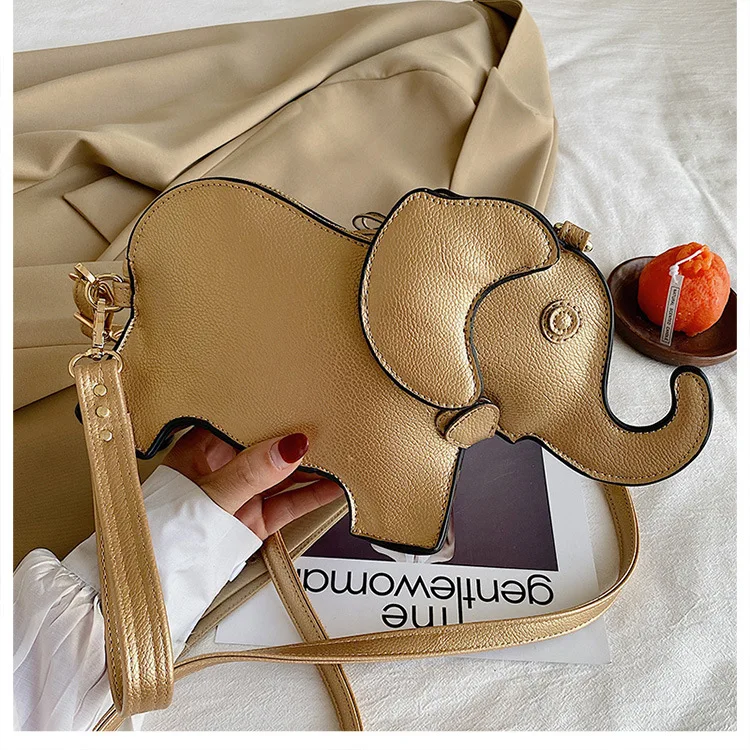 

Mini Cartoon Elephant Cute Clutch Purses 2021 Personality Small Hand Bags Ladies Shoulder Pouch Luxury Handbags for Women Bolsa