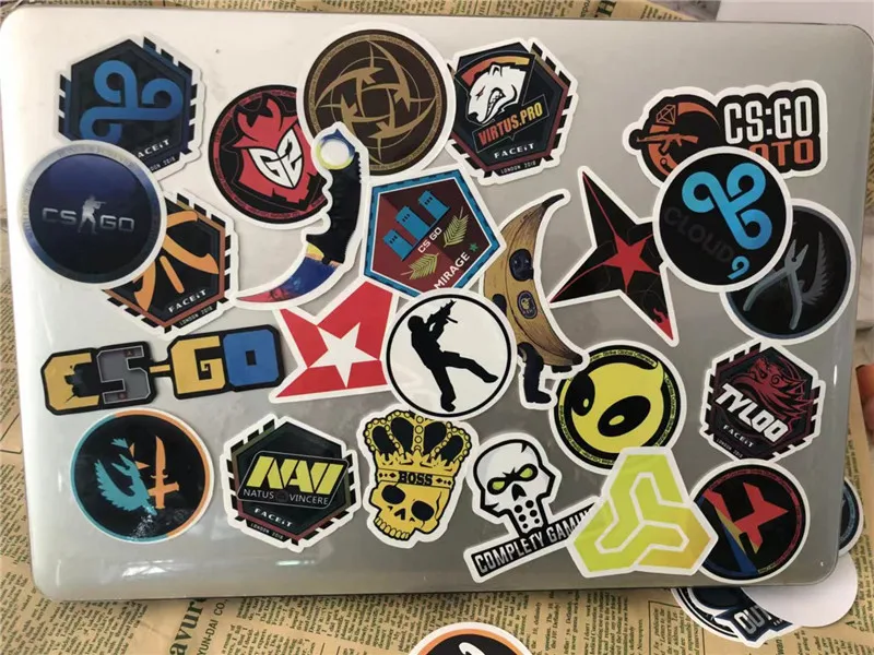  50pcs Cool CSGO Game Stickers for Laptop, Counter