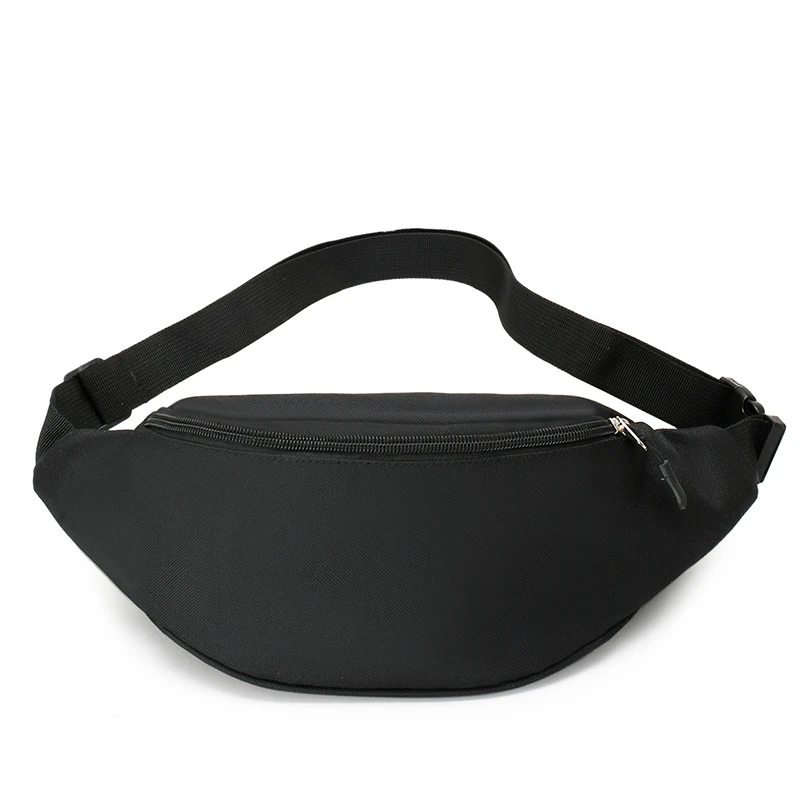 

Custom logo acceptable wholesale fashion adjustable belt travel sport unisex canvas fanny pack waist bag, Black/white/red