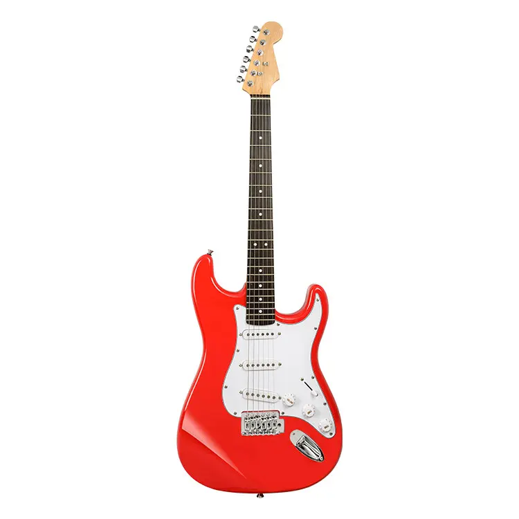 

Oem Supported Electric Guitar Beginners Engineered Wood Fingerboard Best Electric Guitar, Blue, red, sunburst, black, grey, bls, green, vts, orange, white