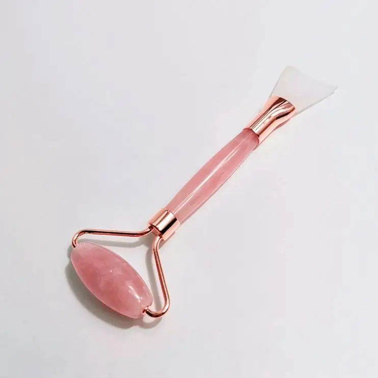 

Low Price De Jade Roller Pink rose quartz roller brush