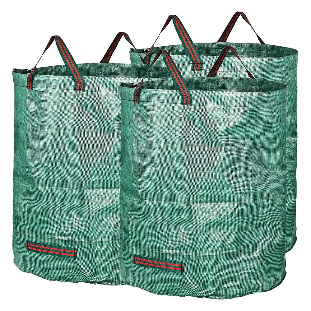 

72 Gallons Reusable Yard Waste Bags Lawn Pool Garden Leaf Waste Bag,Gardening Bag, Green