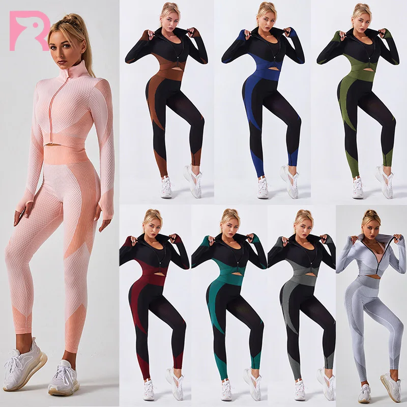

Large Inventory Flexible Customization Ropa Deportiva Femenina China Sport Exercise Set For Women