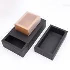 折りたたみカスタム分解性電話ケースクラフト紙プラスチック窓スライディング引き出し収納包装 pvc カバー