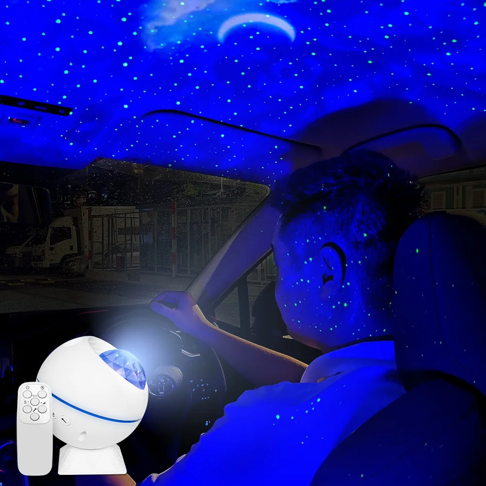 Yzora newest party night light christmas mood sky starry led home indoor car starlight portable kids projector lamp