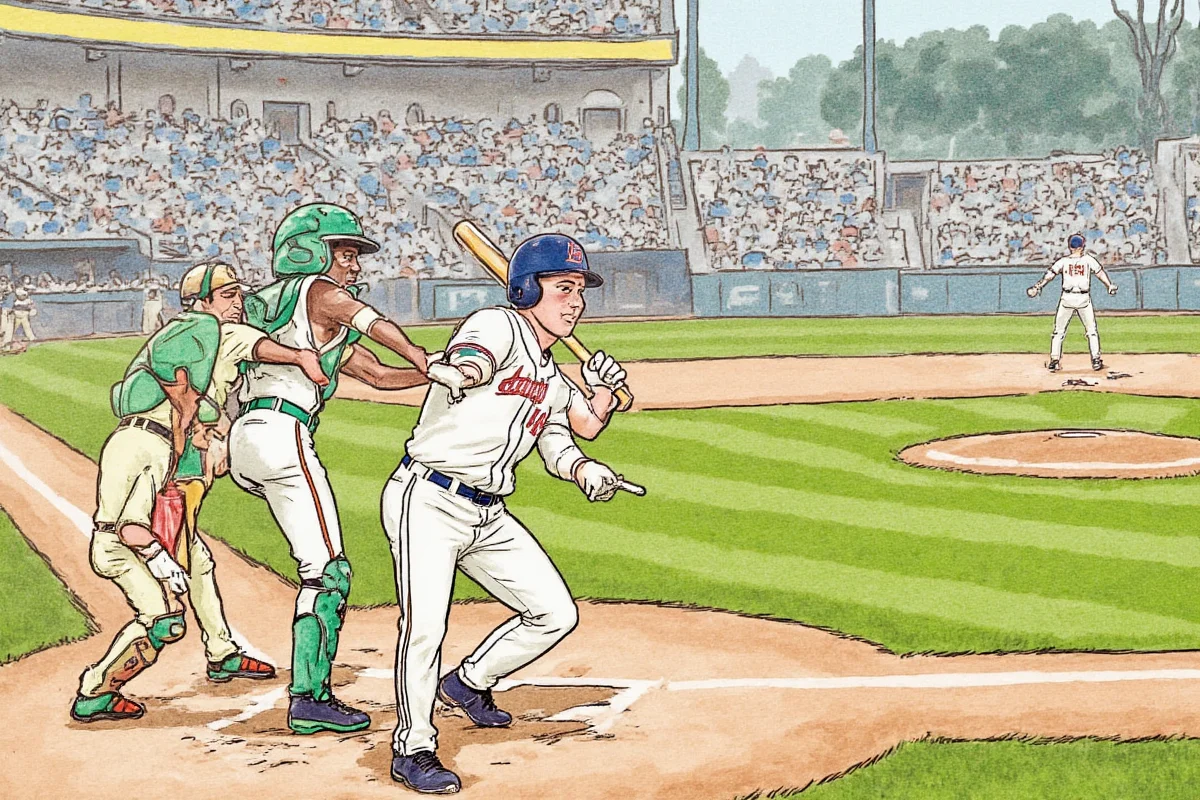 who bats first in baseball