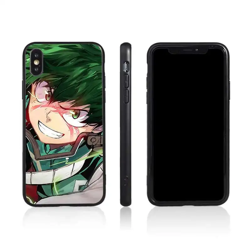 

Anime My hero academy black tpu phone cover for Samsung