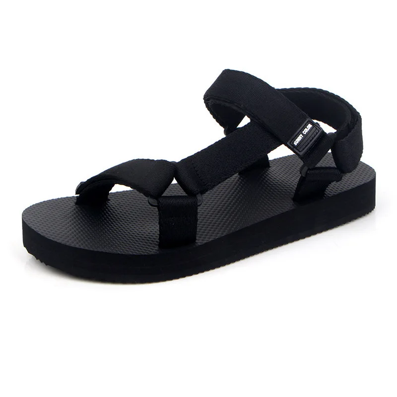 

Summer Men Sandals Gladiator Beach Casual Shoes Men Slippers Sport Water Flip Flops Sandalia Masculina Zapatos De Hombre, Black