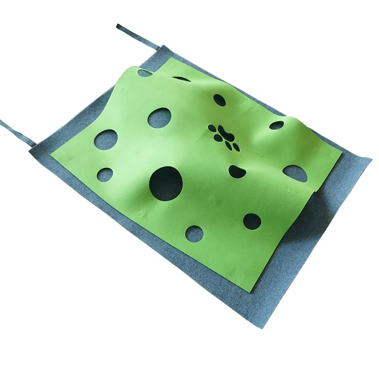 

New type of cat mat cat Play Tunnels with Removable Washable Grinding claws Mat, Green